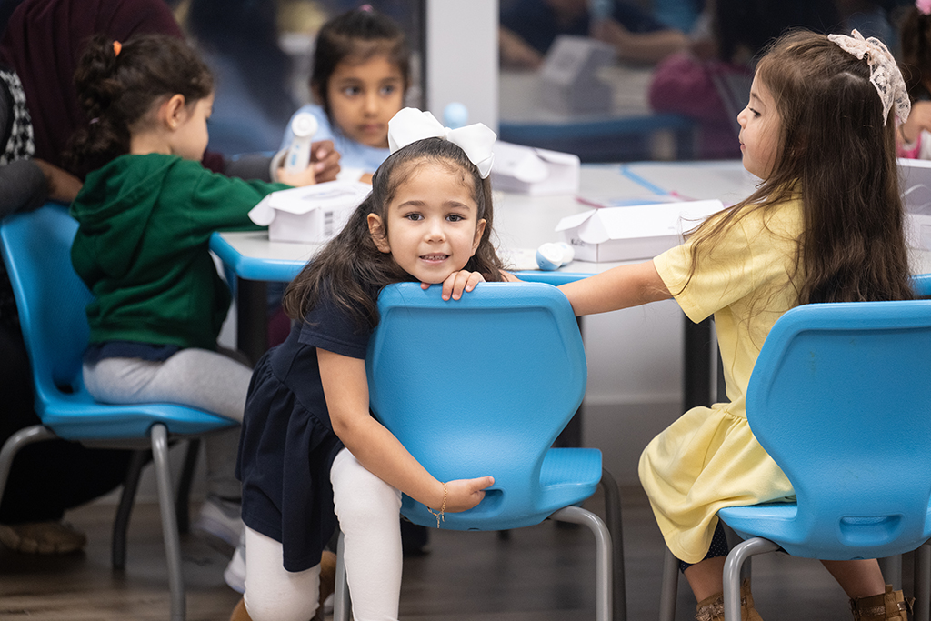 Little Horizons Academy Islamic Preschool Student in Class