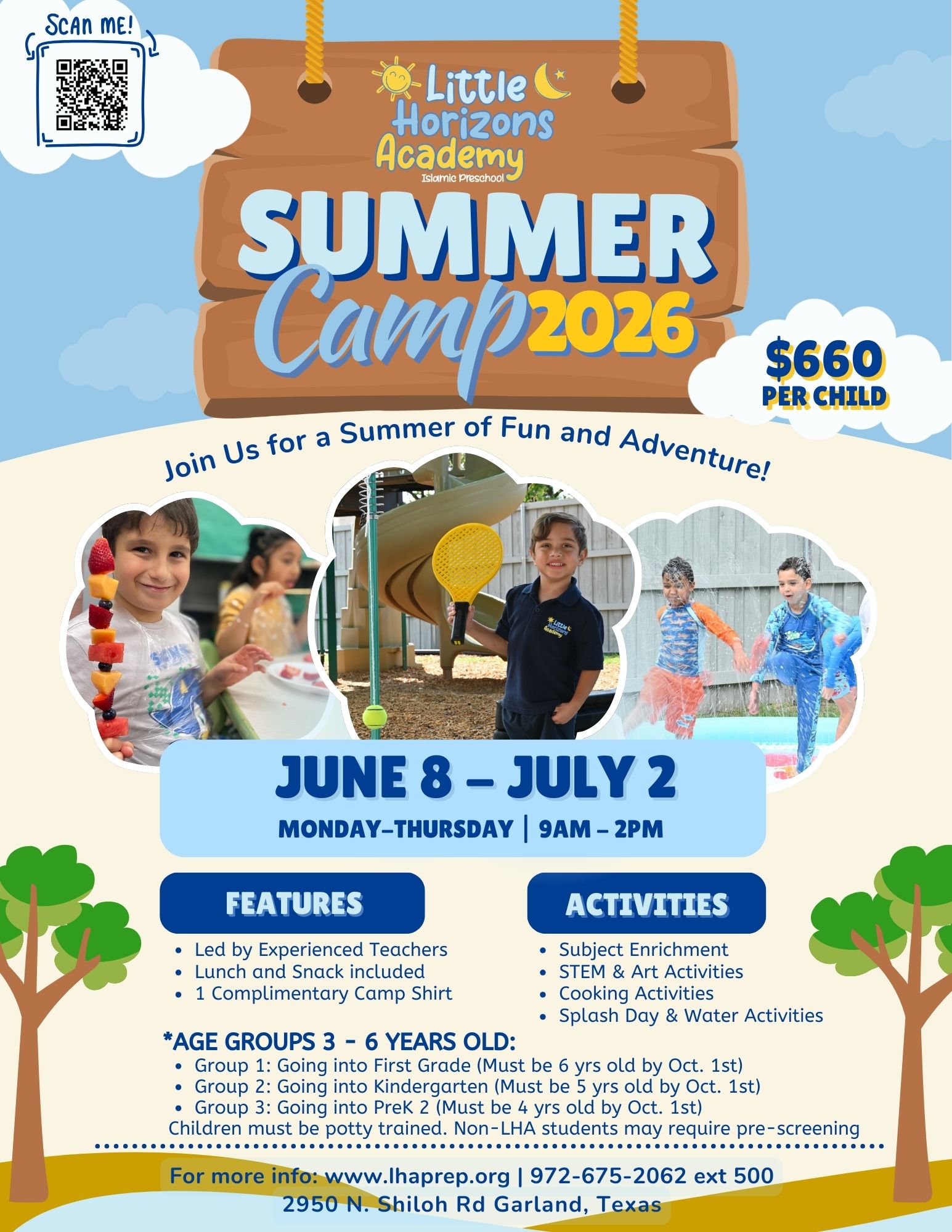 LHA Summer Program Information Flyer